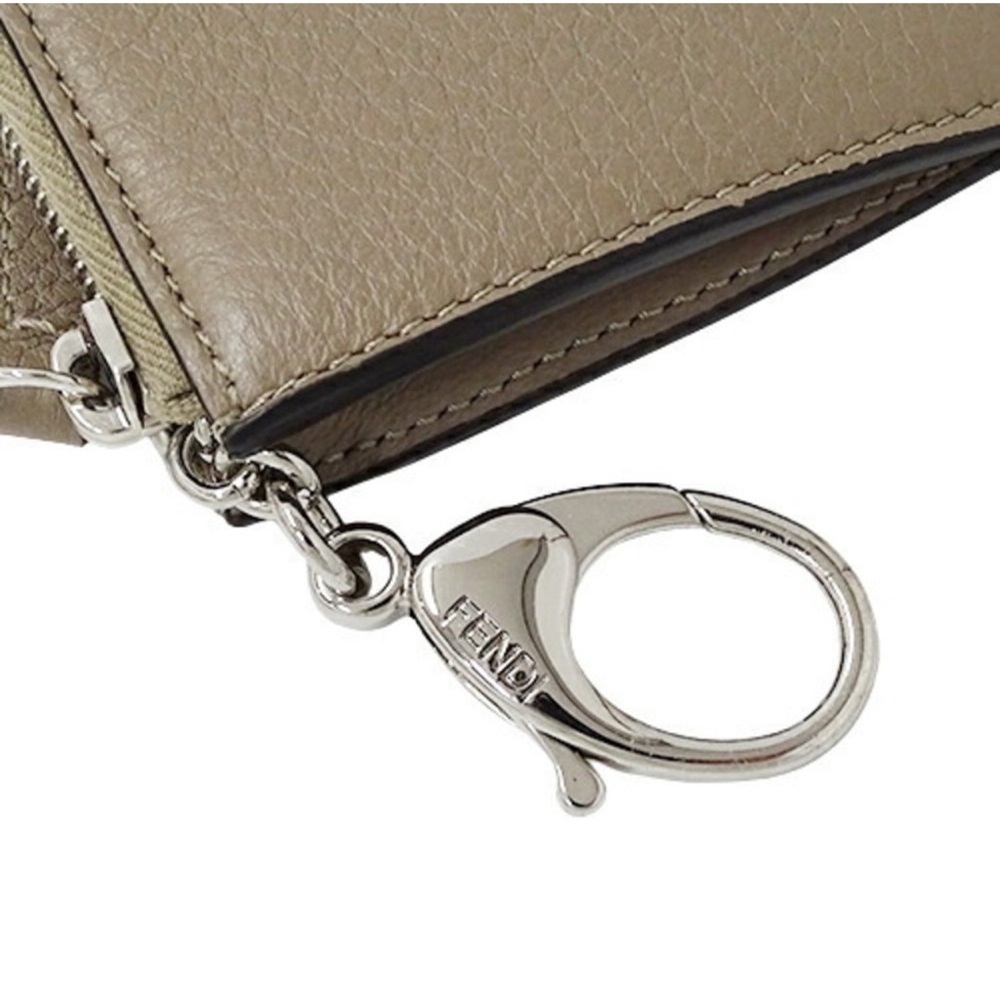 Fendi Roma Beige Leather Card Holder - Picture 7 of 10